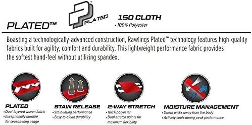 imageRawlings  PRO 150 Series Baseball Pants  Full Length SemiRelaxed Fit  Youth Sizes  Piped  Multiple ColorsWhiteBlack