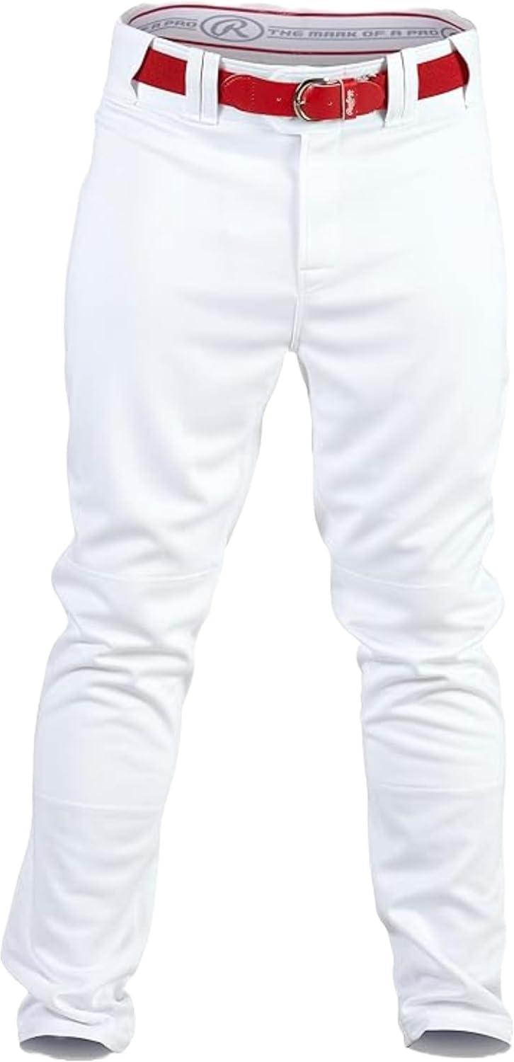 imageRawlings  PRO 150 Series Baseball Pants  Full Length SemiRelaxed Fit  Youth Sizes  Solid  Multiple ColorsWhite