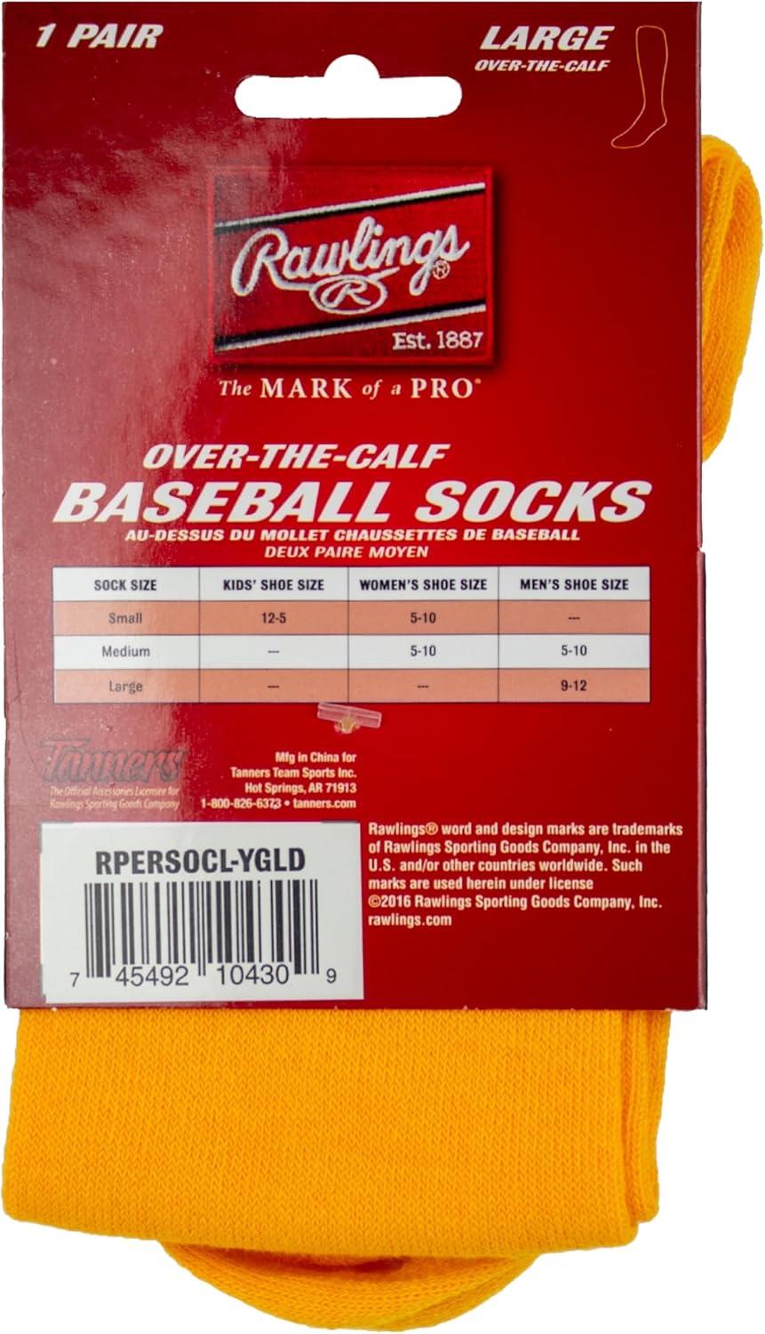 imageRawlings  Performance Baseball Socks  1 Pair  Multiple Sizes amp ColorsOptic Yellow