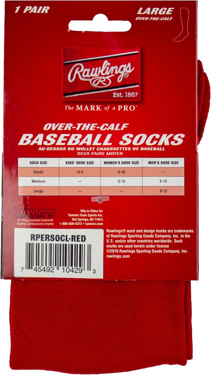imageRawlings  Performance Baseball Socks  1 Pair  Multiple Sizes amp ColorsRed