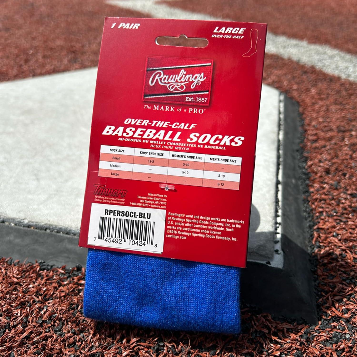 imageRawlings  Performance Baseball Socks  1 Pair  Multiple Sizes amp ColorsRoyal Blue