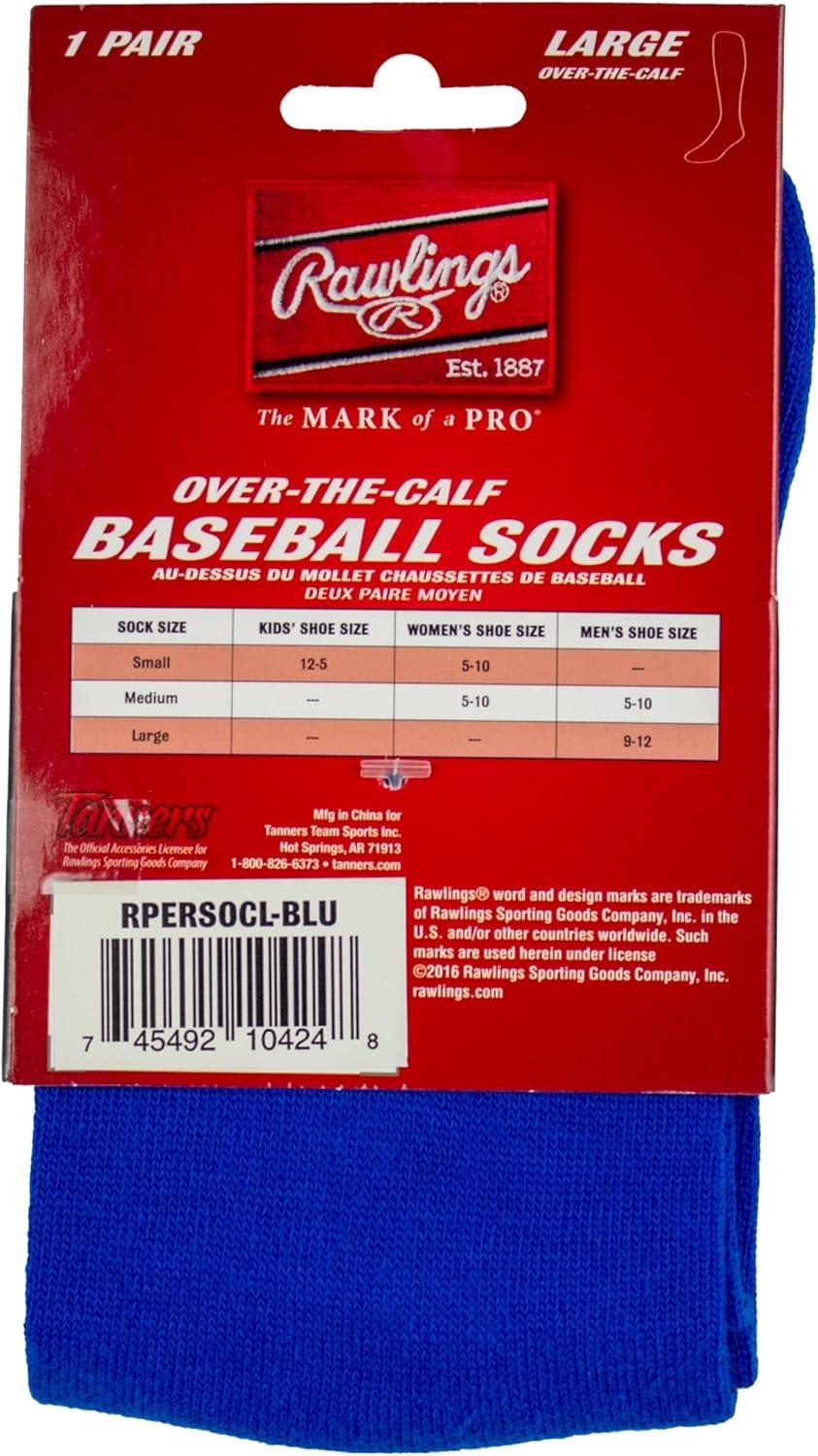 imageRawlings  Performance Baseball Socks  1 Pair  Multiple Sizes amp ColorsRoyal Blue