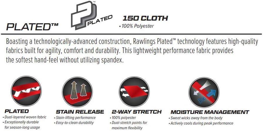 imageRawlings PRO 150 Series Baseball Pant Full Length SemiRelaxed Fit Adult Sizes Piped Color OptionsWhiteBlack