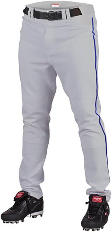 imageRawlings PRO 150 Series Baseball Pant Full Length SemiRelaxed Fit Adult Sizes Piped Color OptionsWhiteBlack