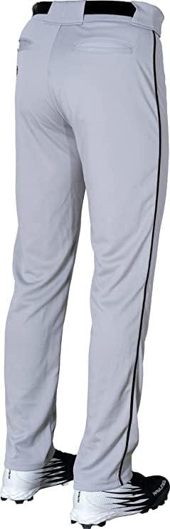 imageRawlings SemiRelaxed Full Length Baseball Pant  Solid amp Piped Options  Youth Sizes  Multiple ColorsGrey  Black