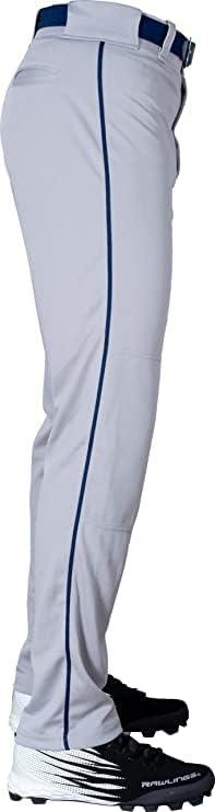 imageRawlings SemiRelaxed Full Length Baseball Pant  Solid amp Piped Options  Youth Sizes  Multiple ColorsGrey  Navy