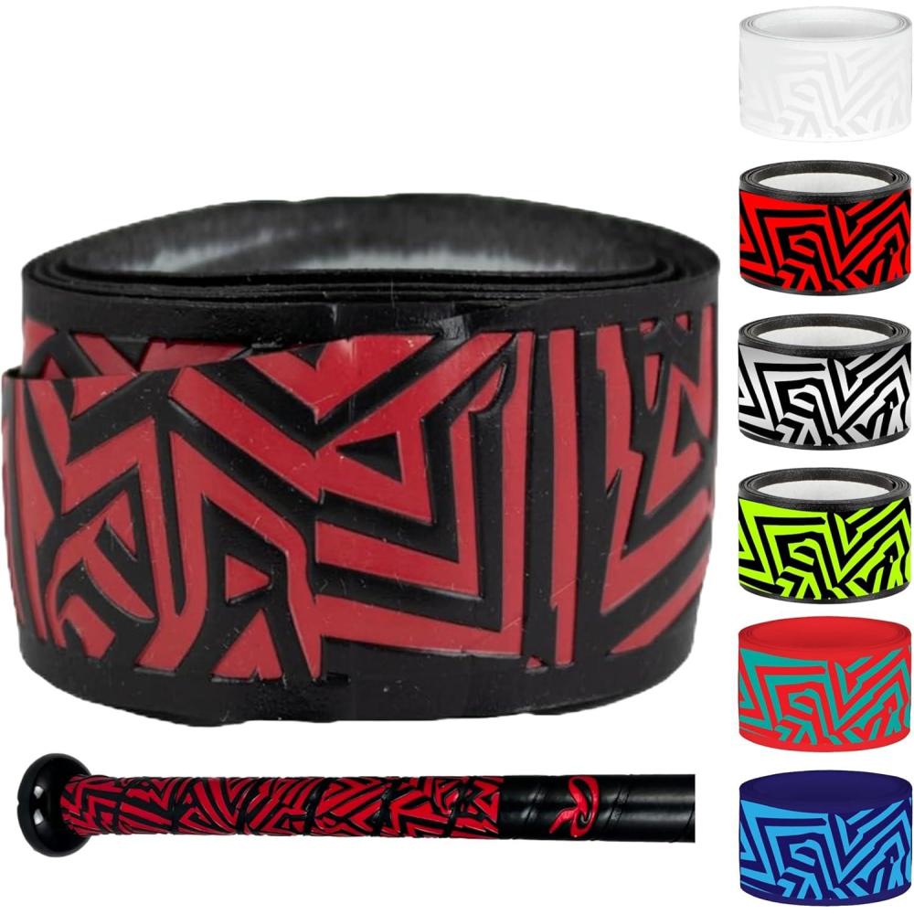 imageRawlings  100mm  180mm  275mm Bat Grip  Baseball  Softball  Multiple ColorsRed  Black