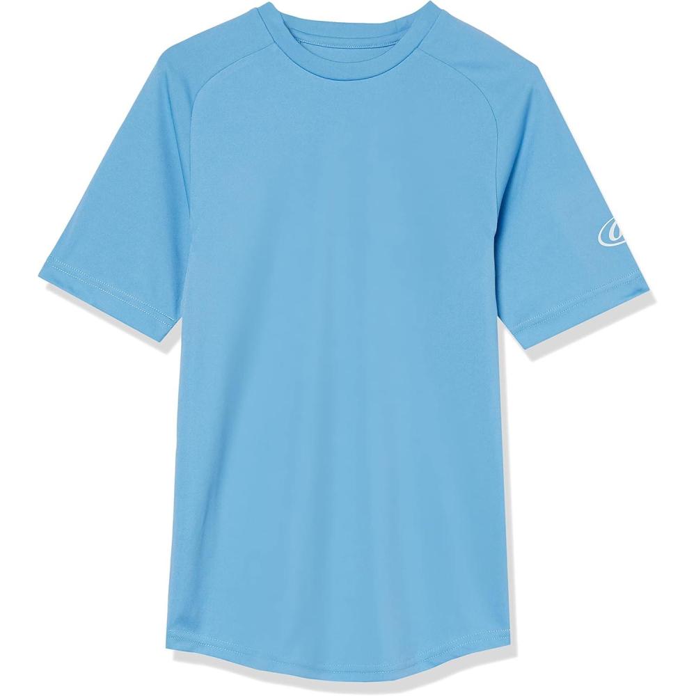 imageRawlings  Boys Athletic Tech Short Sleeve Shirt  Youth Sizes  Multiple ColorsColumbia Blue