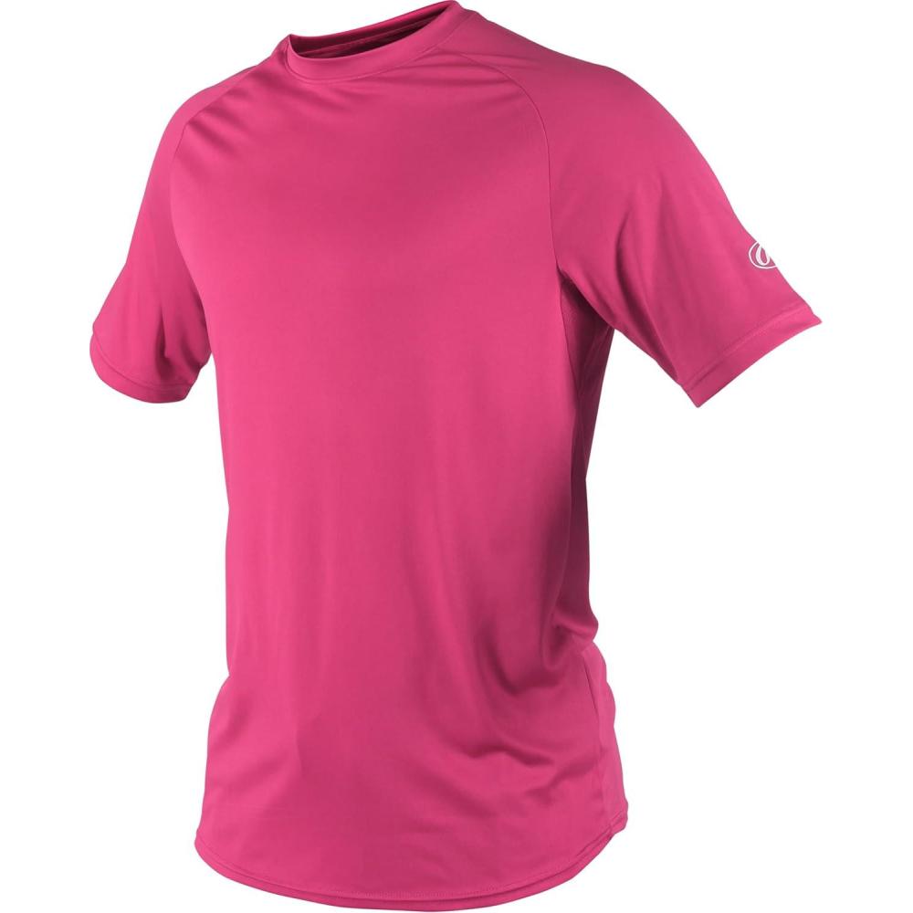 imageRawlings  Boys Athletic Tech Short Sleeve Shirt  Youth Sizes  Multiple ColorsHot Pink
