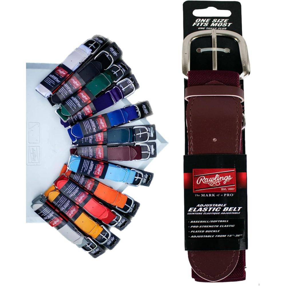 imageRawlings  Elastic Game Day Belt  BaseballSoftball  AdultYouth  Multiple ColorsMaroon