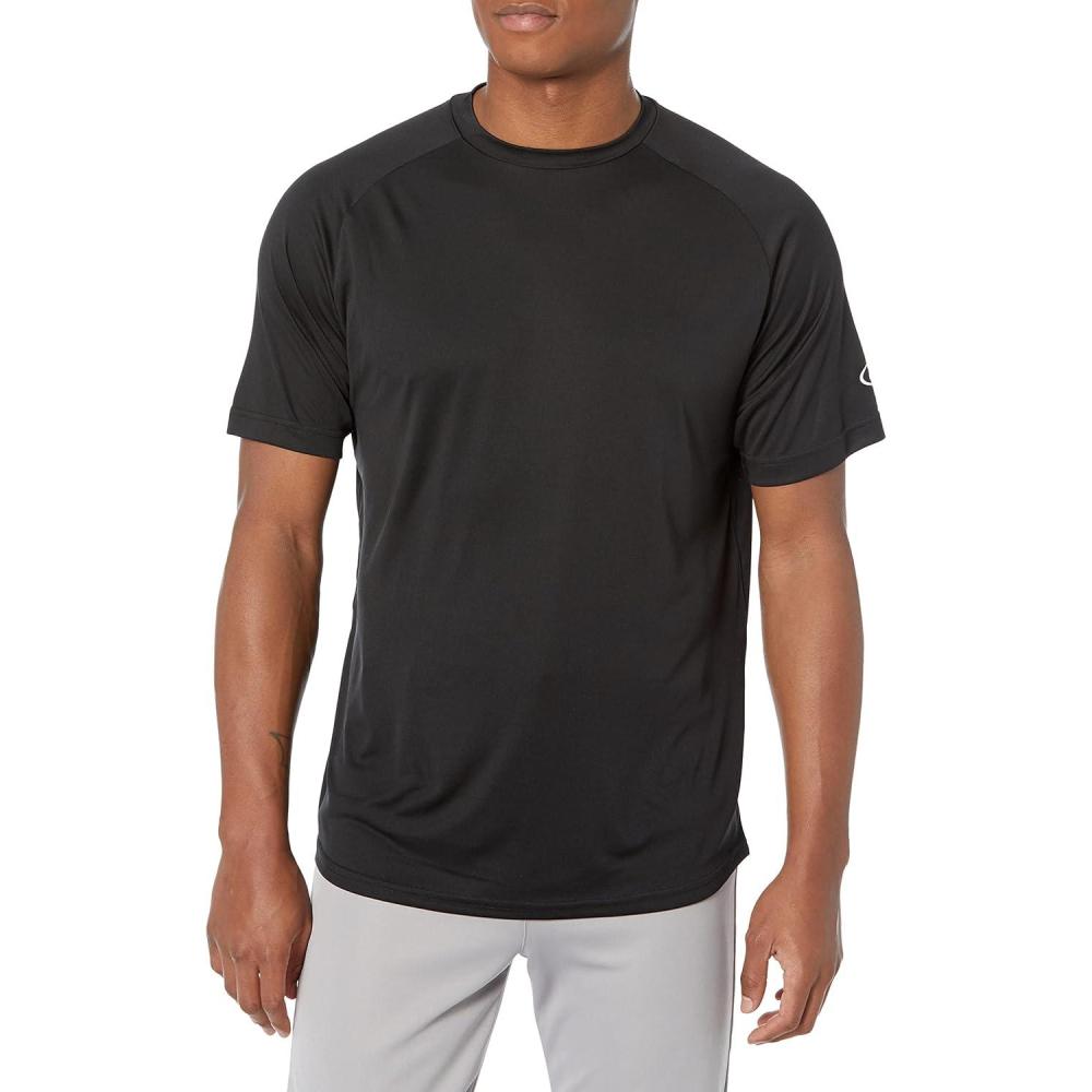 imageRawlings  Mens Athletic Tech Short Sleeve Shirt  Adult Sizes  Multiple ColorsBlack