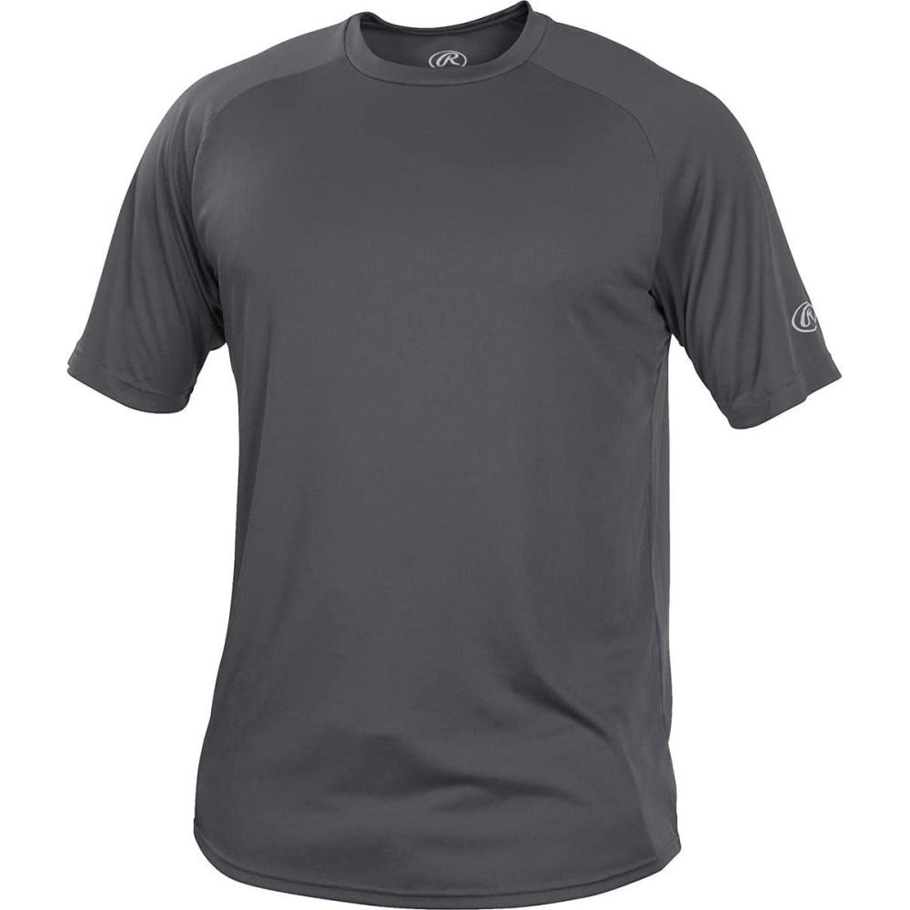 imageRawlings  Mens Athletic Tech Short Sleeve Shirt  Adult Sizes  Multiple ColorsGraphite