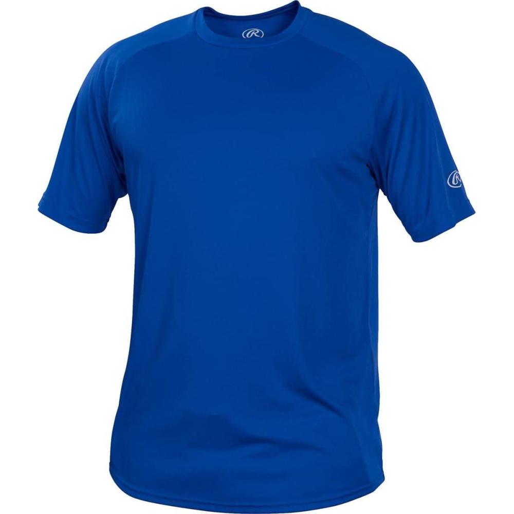 imageRawlings  Mens Athletic Tech Short Sleeve Shirt  Adult Sizes  Multiple ColorsRoyal Blue