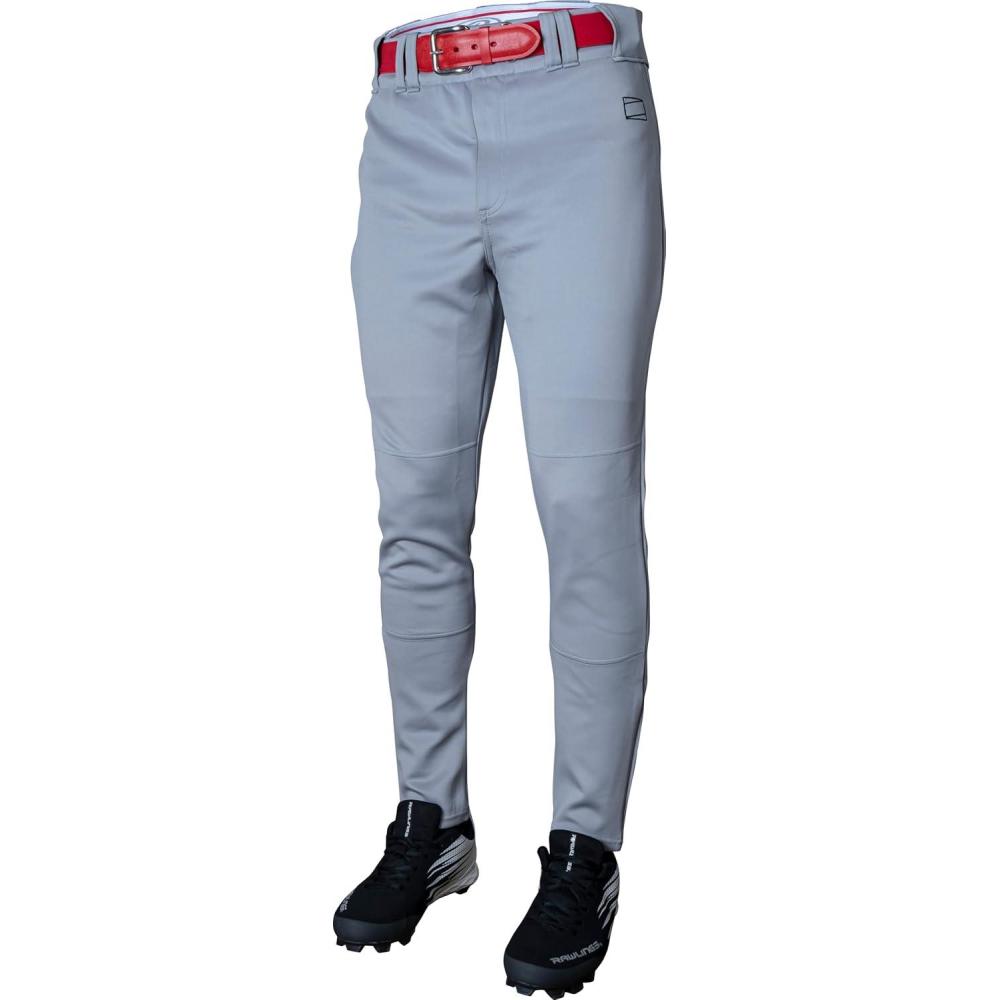 imageRawlings  Mens Pro 150 Series Baseball Pants  Pro Taper Fit  Adult Sizes  Piped  Multiple ColorsGrey