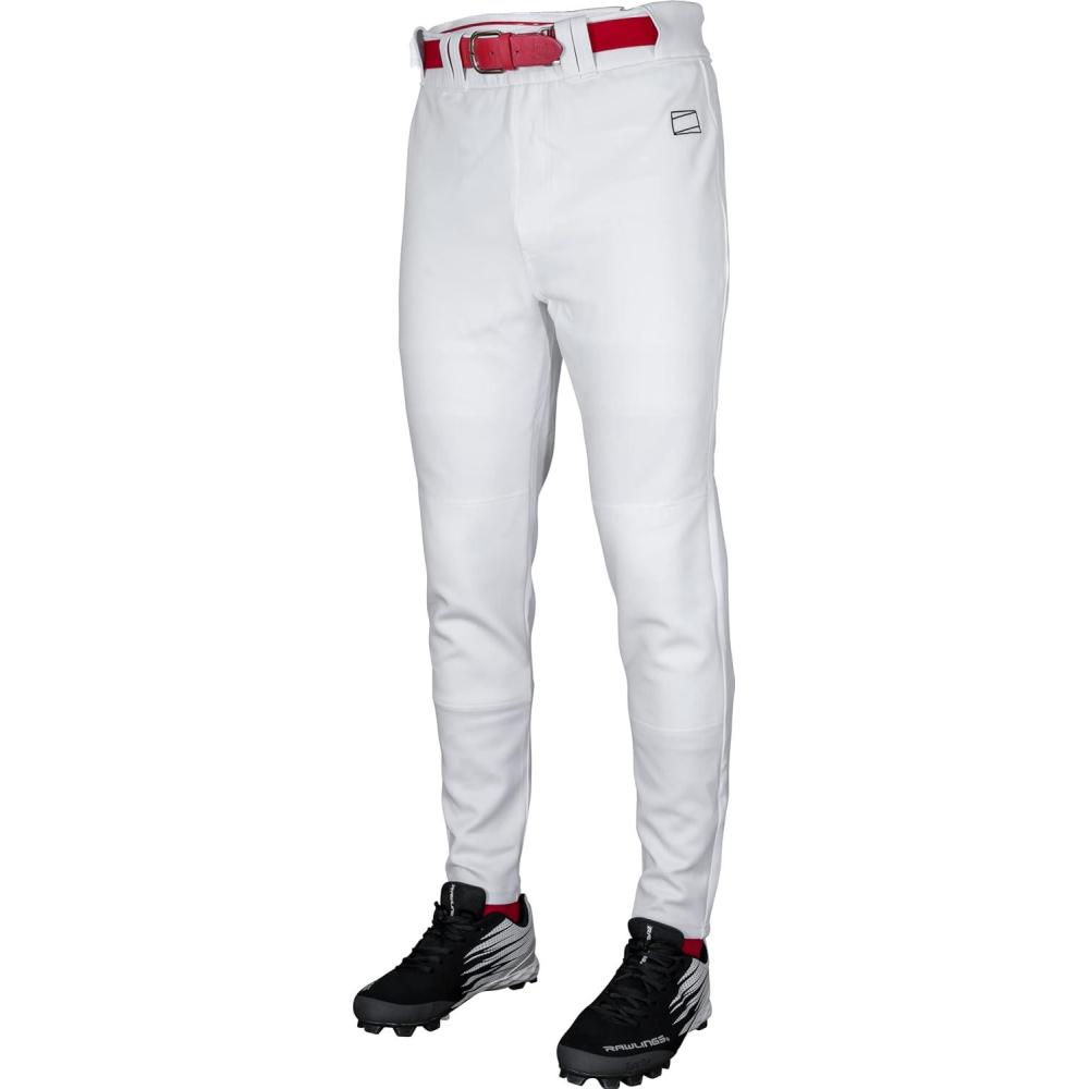 imageRawlings  Mens Pro 150 Series Baseball Pants  Pro Taper Fit  Adult Sizes  Piped  Multiple ColorsWhite