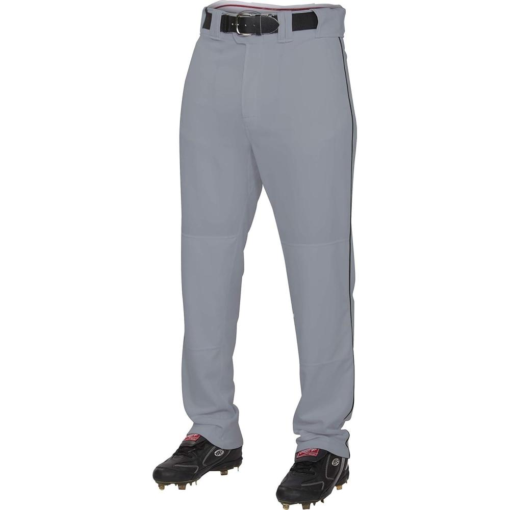 imageRawlings  PRO 150 Series Baseball Pants  Full Length SemiRelaxed Fit  Youth Sizes  Piped  Multiple ColorsGreyBlack