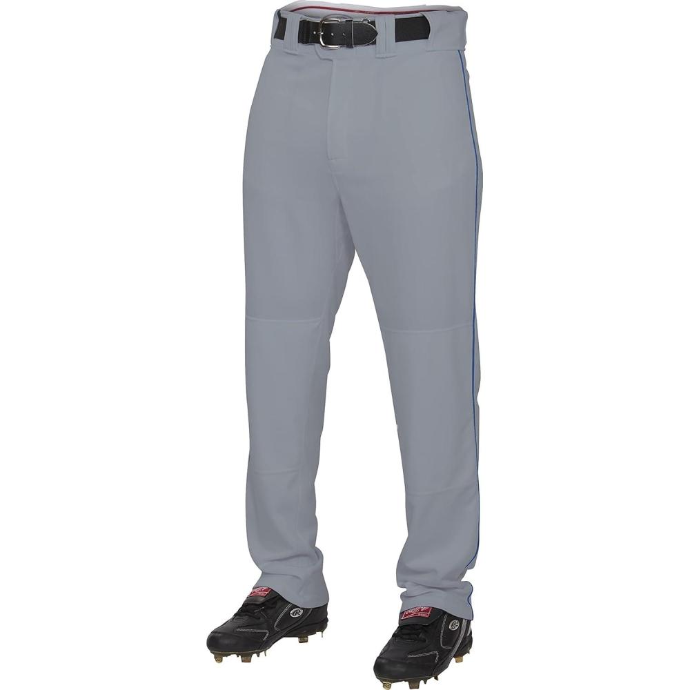 imageRawlings  PRO 150 Series Baseball Pants  Full Length SemiRelaxed Fit  Youth Sizes  Piped  Multiple ColorsGreyNavy