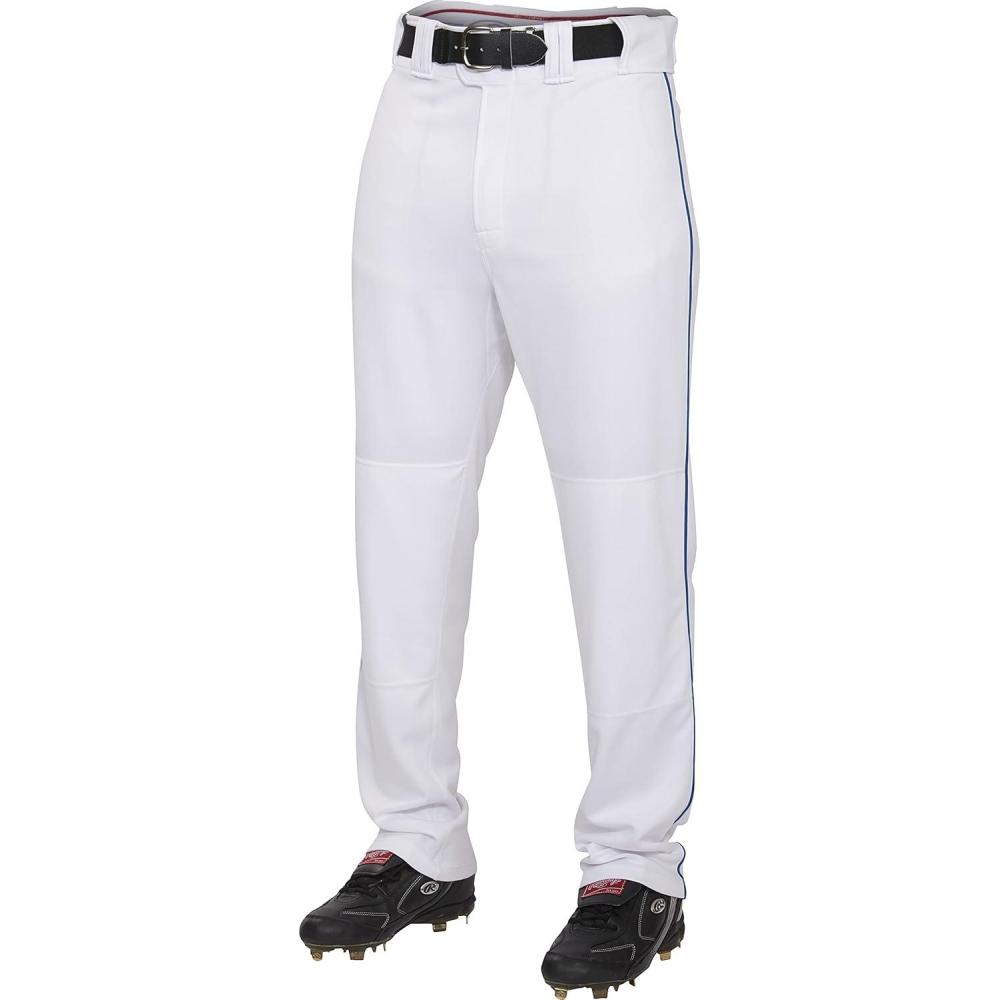 imageRawlings  PRO 150 Series Baseball Pants  Full Length SemiRelaxed Fit  Youth Sizes  Piped  Multiple ColorsWhiteNavy