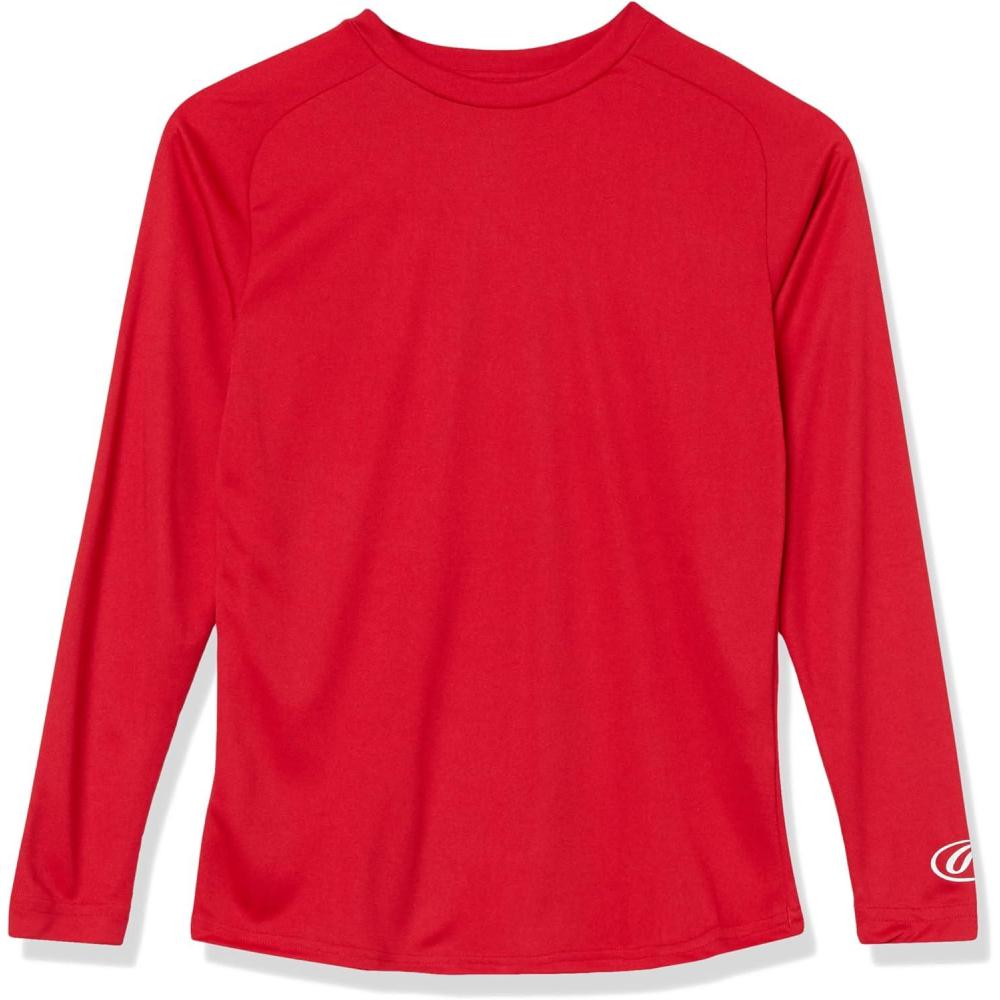 imageRawlings Boys Youth Tech Long Sleeve Shirt SeriesScarlet Red