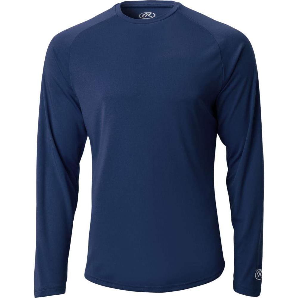 imageRawlings Mens Adult Tech Long Sleeve Shirt SeriesNavy