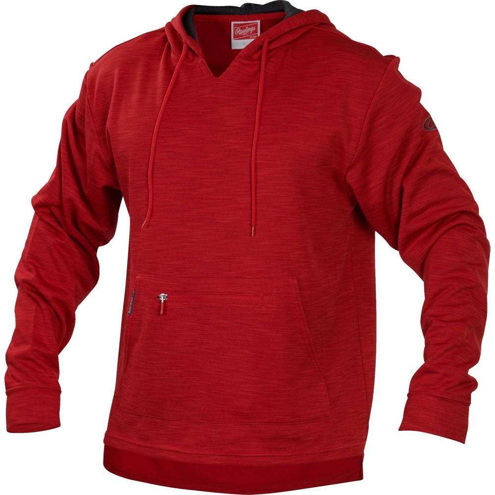 imageRawlings mens Rawlings Adult Brushed Performance Fleece Hoodie SeriesScarlet Red