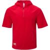 imageRawlings  Mens Colorsync Short Sleeve Hooded Cage Jacket  Athletic Training Apparel  Adult Sizes  Multiple ColorsRed