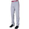 imageRawlings SemiRelaxed Full Length Baseball Pant  Solid amp Piped Options  Youth Sizes  Multiple ColorsGrey  Red