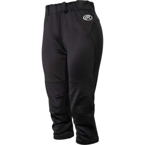 Premium Yoga Style Game/Practice Fastpitch Softball Pant, Adult, Solid Color(Black)