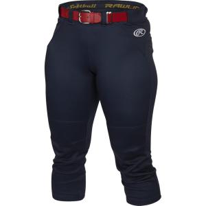 Premium Yoga Style Game/Practice Fastpitch Softball Pant, Adult, Solid Color(Navy)