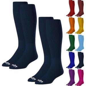 Rawlings | 2 Pair | Athletic Socks | Baseball/Softball | Multiple Sizes/Colors(Navy)