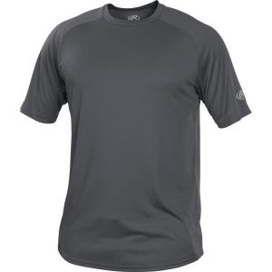 Rawlings | Boy’s Athletic Tech Short Sleeve Shirt | Youth Sizes | Multiple Colors(Graphite)