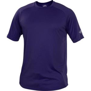 Rawlings | Boy’s Athletic Tech Short Sleeve Shirt | Youth Sizes | Multiple Colors(Purple)