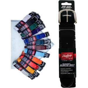 Rawlings | Elastic Game Day Belt | Baseball/Softball | Adult/Youth | Multiple Colors(Black)