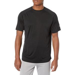 Rawlings | Men’s Athletic Tech Short Sleeve Shirt | Adult Sizes | Multiple Colors(Black)