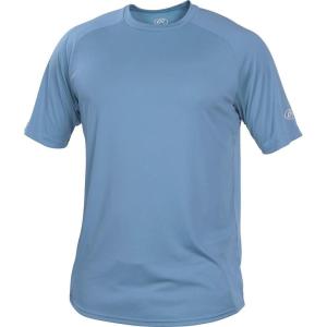 Rawlings | Men’s Athletic Tech Short Sleeve Shirt | Adult Sizes | Multiple Colors(Columbia Blue)