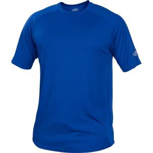 Rawlings | Men’s Athletic Tech Short Sleeve Shirt | Adult Sizes | Multiple Colors(Royal Blue)