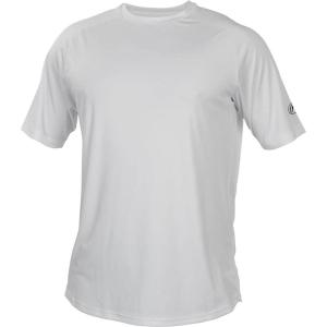 Rawlings | Men’s Athletic Tech Short Sleeve Shirt | Adult Sizes | Multiple Colors(White)