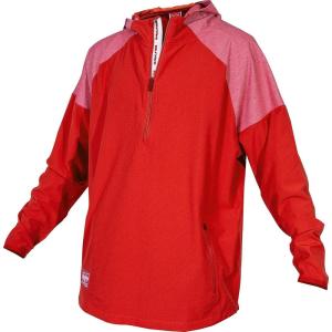 Rawlings | Men’s Colorsync Long Sleeve Hooded Jacket | Athletic Training Apparel | Adult Sizes | Multiple Colors(Red)