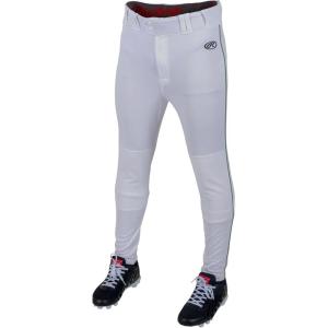 Rawlings | Men’s Launch Series Baseball Pants | Pro Taper Fit | Adult Sizes | Piped | Multiple Colors(White / Dark Green)
