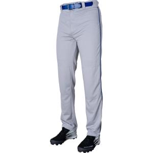 Rawlings | PRO 150 Series Baseball Pants | Full Length Semi-Relaxed Fit | Youth Sizes | Piped | Multiple Colors(Grey / Royal)