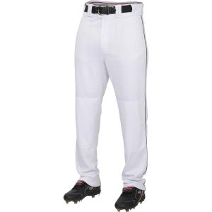 Rawlings | PRO 150 Series Baseball Pants | Full Length Semi-Relaxed Fit | Youth Sizes | Piped | Multiple Colors(White/Dark Green)