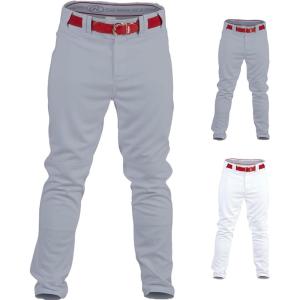 Rawlings | PRO 150 Series Baseball Pants | Full Length Semi-Relaxed Fit | Youth Sizes | Solid | Multiple Colors(Grey)