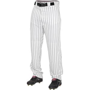 Rawlings | PRO 150 Series Baseball Pants | Youth Sizes | Pinstripes | Relaxed Fit(White/Black)