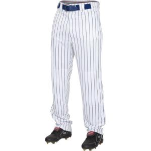 Rawlings | PRO 150 Series Baseball Pants | Youth Sizes | Pinstripes | Relaxed Fit(White/Navy)