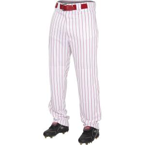 Rawlings | PRO 150 Series Baseball Pants | Youth Sizes | Pinstripes | Relaxed Fit(White/Red)