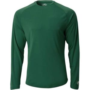 Rawlings Mens Adult Tech Long Sleeve Shirt Series(Green)
