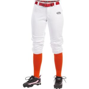 Rawlings Womens Launch Series Fastpitch Softball Pants | Adult Sizes | Multiple Colors(White)