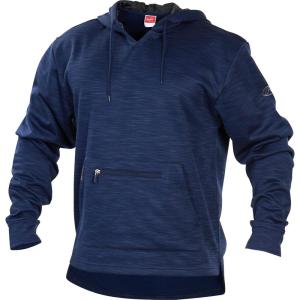 Rawlings mens Rawlings Adult Brushed Performance Fleece Hoodie Series(Navy)