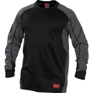 Rawlings mens Rawlings Adult Dugout Fleece Pullover Series(Blk)