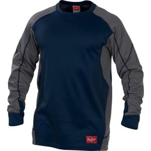 Rawlings mens Rawlings Adult Dugout Fleece Pullover Series(Navy)
